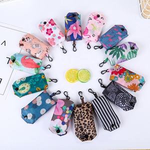 Bolsa de mano plegable extensible de alta resistencia, bolsa de compras plegable de poliéster reutilizable grande - Product Image 4