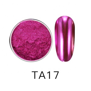Polvo de pigmento de oro rosa para uñas, <span class=keywords><strong>efecto</strong></span> cromado espejo brillante - Product Image 6