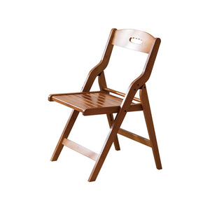 Chaise pliante en bambou 49x44x77cm, design minimaliste, chaise de salon avec dossier, pieds en bois portables - Product Image 5