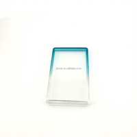 Étui de protection transparent anti-abrasion pour cartes de crédit, style mode, compatible avec les slabs gradés BGS/SGC, en TPU effet arc-en-ciel avec logo.