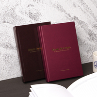 Carnet de leadership guidé avec logo personnalisé, pages de dévotion, couverture rigide dorée, cadeaux pour servants chrétiens, tissu, 100 feuilles