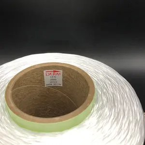 Orijinal karton şeffaf elastan likra fiber 2240D AA sınıf 2500 decitex 0.8mm çap parlak çıplak spandex iplik