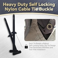 Nylon universel câble attache boucle 2025 nouveau Nylon verrouillage fermeture éclair attaches support pour voiture quotidien Auto fixation réparation 50 pièces