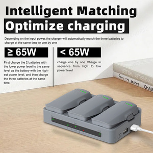 Battery Charging Manager for 2 65W Fast Charging Hub Three Batteries FFor 2 <b>Drone</b> <b>Accessories</b> Charger for - Product Image 3