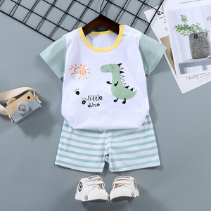 Set per bambini da ragazzo con collo a Polo a manica corta abito estivo con stampa di <span class=keywords><strong>barba</strong></span> <span class=keywords><strong>camicia</strong></span> da bambino moda Casual abbigliamento per bambini - Product Image 2