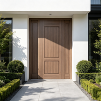 Porte intérieure moderne en noyer PVC, insonorisée, à âme pleine, pour appartement et villa modernes