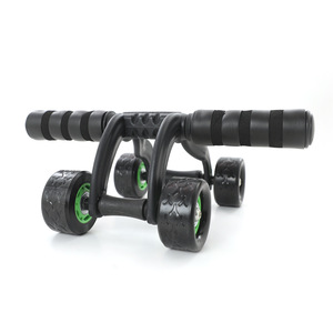 Core Muscle Trainer Automatic Ab Power 4 Wheels Fitness Exercise Equipment Abdominal Roller Wheel