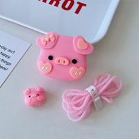 Petit mignon en vrac pas cher prix câble de données étui mignon dessin animé TPU Silicone chargeur de téléphone portable étui de protection