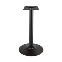 Base de table moderne en métal noir, ensemble de 5 pièces, design minimaliste durable, finition en cuir PU et marbre, pour appartement, salle à manger, meubles
