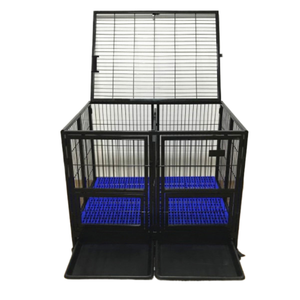 Toptan büyük kapalı/açık <span class=keywords><strong>Metal</strong></span> evcil hayvan kafesi kediler ve köpekler için katı tasarım katlanabilir ve dayanıklı kutu ambalaj - Product Image 1