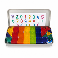 Blocs de construction magnétiques en plastique, cubes de 2,5 cm, triangles droits, triangles isocèles, pièces en forme d'éventail, jouet éducatif STEM DIY, couleurs personnalisées