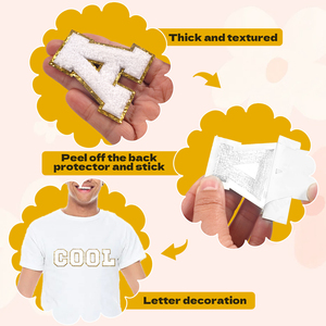 Hot-bán cá nhân tùy chỉnh thư thêu vá hoodie phim hoạt hình tùy chỉnh thêu vá sắt-on quần áo - Product Image 4