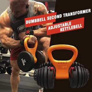 Adaptateur d'haltère à poids réglable en gros Accessoires d'équipement de <span class=keywords><strong>fitness</strong></span> pour la gymnastique à domicile Entraîneur de bras Poids libres Poignée Kettlebell - Product Image 5