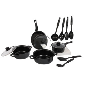 Juegos de utensilios de cocina al por mayor 13 piezas <span class=keywords><strong>ollas</strong></span> y sartenes de cocina de hierro antiadherente artículos de aluminio de hierro fundido accesorios de cocina utensilios <span class=keywords><strong>Tefal</strong></span> - Product Image 3