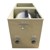 Sistem Filter Drum Combi terintegrasi Cowater untuk kolam Koi besar 220V garansi 1 tahun ruang UV & Bio otomatis