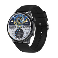 Montre connectée sportive Round Screen T30 PRO avec écran AMOLED de 1,43 pouces, fonction de mesure du rythme cardiaque et de l'oxygénation du sang, et fonction d'appel