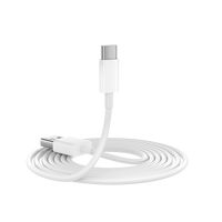 Cable de Carga USB2.0 Tipo C al por Mayor de Fábrica, Cable de Sincronización de Datos USB-A a USB-C Blanco y Duradero para Teléfono Móvil y Tableta