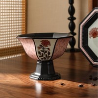 Tasse à café en céramique rétro à motif floral pivoine découpé, pour le thé de l'après-midi, cadeau souvenir de luxe léger et de grande valeur