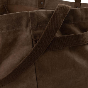 Vente en gros de sacs à main unisexes en toile de coton extra large décontractés vintage sacs cabas avec fermeture éclair et léger pour le transport du bois de chauffage - Product Image 5