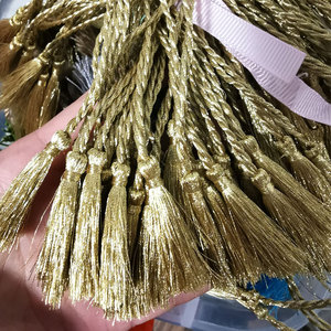 Fournisseur de pompons dorés en fil métallique faits à la main pour rideaux, décorations de téléphones portables et emballages de vêtements ethniques - Product Image 2
