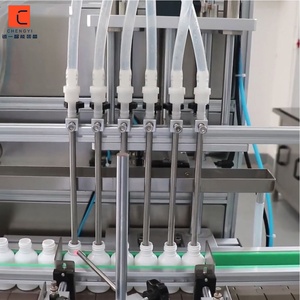 Ligne de production automatique de bouteilles à 6 buses, personnalisée, haute productivité 3000 bouteilles/heure, pour miel, jus, poudre, avec bouchage et étiquetage - Product Image 5