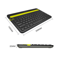 Clavier multi-appareils K480 pour ordinateurs, tablettes et smartphones, clavier sans fil Logi K480, K480 sans fil