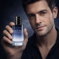 Eau de Parfum Salvage Pour Homme 100ml pour Hommes, Parfum Masculin Longue Durée, Notes d'Ambre, de Bois, d'Oud et de Bergamote, Vaporisateur, Utilisation Quotidienne