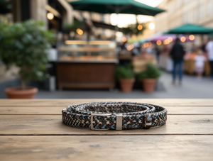 Correa de Bolso Tejida con Hebilla Plateada para Bolsos M1720303 - Product Image 2