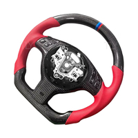 Volant de voiture personnalisé en cuir de haute qualité et en fibre de carbone véritable pour BMW M3 E46 E39 E53 X5 330ci 325i