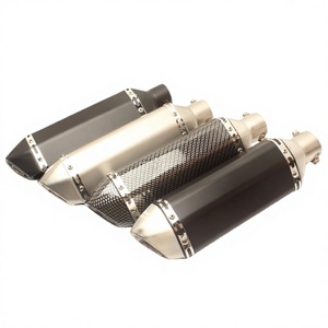 Pot d'échappement universel pour motos, silencieux hexagonal de 51 mm, isolation thermique, montage arrière - Product Image 5
