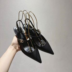 Nouvelle collection 2025 : Escarpins en cuir à talon aiguille, design luxueux et élégant, légers, tendance, pour soirées et danses féminines - Product Image 1