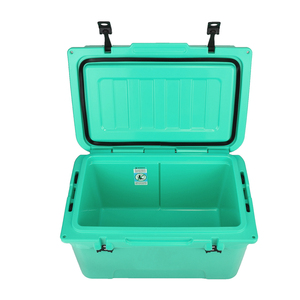 Commercial Grade 65QT Wheeled Rotomolded PE <strong>Ice</strong> <strong>Box</strong> <strong>Cooler</strong> with Thermal Drain Plug for Fishing Wine Food Storage - Product Image 2