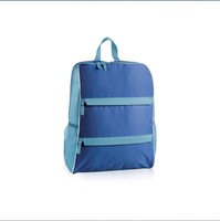 Sac à dos scolaire promotionnel en polyester imperméable avec logo personnalisé FOCUS, fermeture éclair, impression personnalisée, design élégant pour la publicité