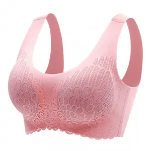 HL-268 Bra Kain Renda Lateks Thailand Satu Potong Bra Tidur Mulus