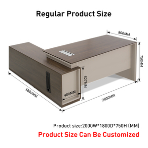 Bàn văn phòng điều hành cao cấp LED bàn văn phòng hiện đại bàn điều hành Ông Chủ giám đốc Thiết kế bàn văn phòng - Product Image 3