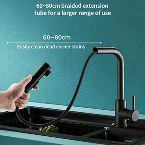 Robinet de <span class=keywords><strong>cuisine</strong></span> à poignée unique FSH OEM SUS 304, robinet de lavabo extractible, robinet chaud et froid, cartouche céramique à trou unique, mélangeur pour <span class=keywords><strong>cuisine</strong></span> - Product Image 3