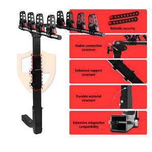 Usine directe vente entière fer acier fait <span class=keywords><strong>4</strong></span>-<span class=keywords><strong>vélos</strong></span> pliant <span class=keywords><strong>porte</strong></span>-<span class=keywords><strong>vélo</strong></span> <span class=keywords><strong>attelage</strong></span> montage arrière <span class=keywords><strong>porte</strong></span>-<span class=keywords><strong>vélo</strong></span> pour voitures - Product Image 5