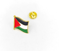 Broche tendance pour femme, motif drapeau national, épinglette d'amitié en alliage, émail personnalisé, plaqué or, cadeau personnalisé pour fiançailles, mariage, fête