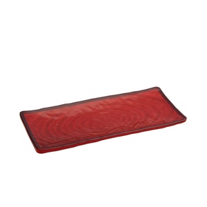 Japanese Style Sushi <strong>Plate</strong> Food Grade Melamine <strong>Rectangular</strong> Flat Tray for Restaurant and Party Frost Technique <strong>Plastic</strong> Dish - Product Image 4