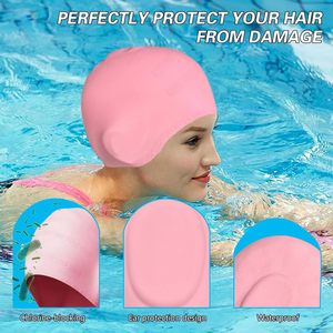 Gorro de Piscina Unisex para Hombre y Mujer, Personalizado con Serigrafía, Divertido Logotipo, Silicona - Product Image 2