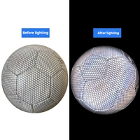 Ballon de football LED lumineux taille 5, ballon d'entraînement nocturne, écologique, intérieur/extérieur, activé par l'impact, étanche, cadeau