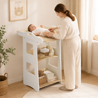 Meubles pour enfants Tolulo modernes, chaise haute pour bébé 4 en 1 en bois massif et table à dessin