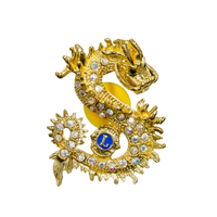 Chapeau de Corsage Vintage, accessoires de décoration, broche en cristal, vente en gros, badge de revers en émail doux personnalisé avec strass