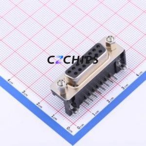 SUB-DRBF-607A-002 D-Sub/VGA Connector Bent Lead Through Hole Connector Female 15P Right Angle Insert 2 - Product Image 1