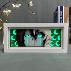 Boîte à lumière <span class=keywords><strong>Bleach</strong></span> <span class=keywords><strong>Ulquiorra</strong></span> Cifer Anime, lumière de nuit LED en papier découpé 3D pour la décoration de la chambre, cadeau d'anniversaire, boîte à lumière <span class=keywords><strong>Bleach</strong></span> - Product Image 1