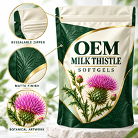 Complément de Chardon-Marie en Gélules OEM ODM Marque Privée Faible MOQ Emballage Personnalisé en Sachet Vente en Gros Fournisseur d'Herbes en Vrac