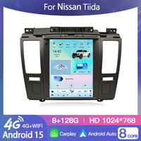 HFMidia 9.7 inci Radio BT Layar Vertikal Multimedia Video Head Unit Untuk Nissan Tidda 2008-2011 Wireless CarPlay Auto Players
