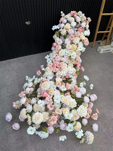 Fiori a cascata a coda oscillante personalizzati 8ft divano ghirlanda di fiori per la decorazione di nozze - Product Image 6