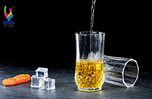 Verres à eau transparents, verres à jus, gobelets pour <span class=keywords><strong>la</strong></span> maison et l'hôtel, verres highball à motif diamanté - Product Image 3