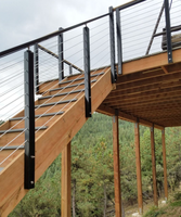 Accessoires de rampe d'escalier en acier inoxydable 304 316 les plus vendus, plaques de couvercle de base de poteau de balcon extérieur avec vis assorties